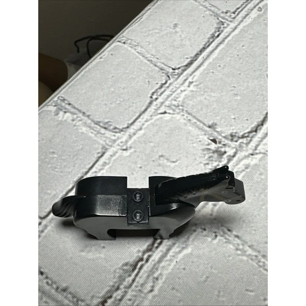 Lego Mini Figure Black Horse Moveable Head Brown Bridle Pattern Replacement